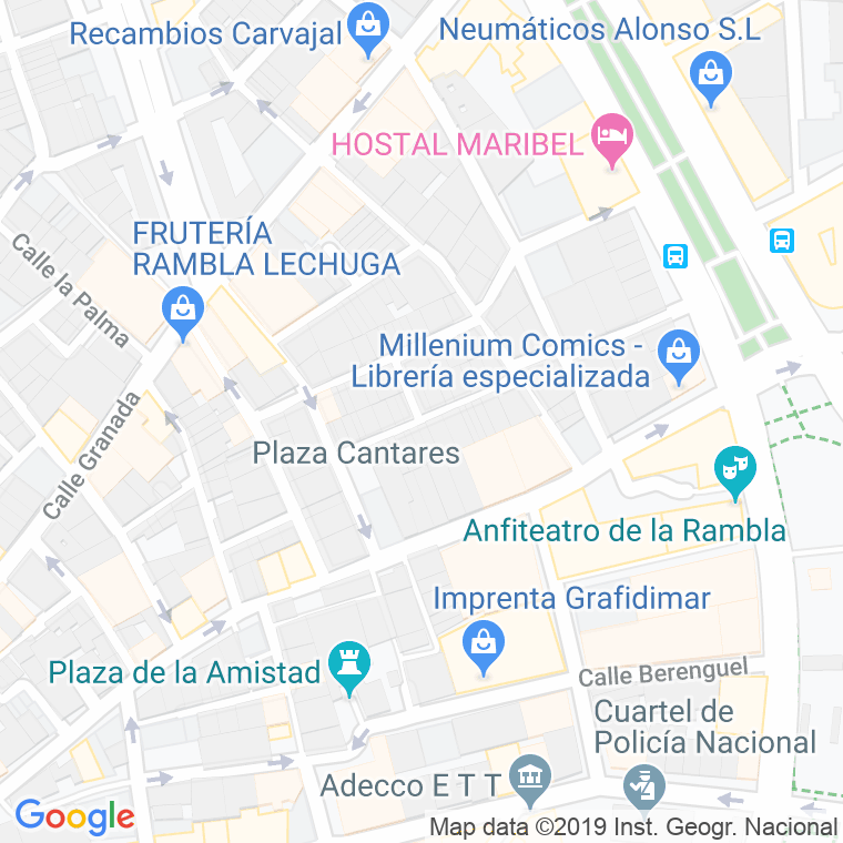 Código Postal calle Hileras en Almería