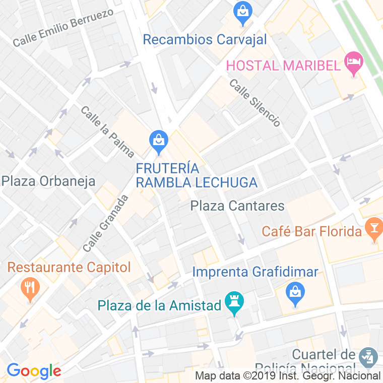 Código Postal calle Huerfanas en Almería