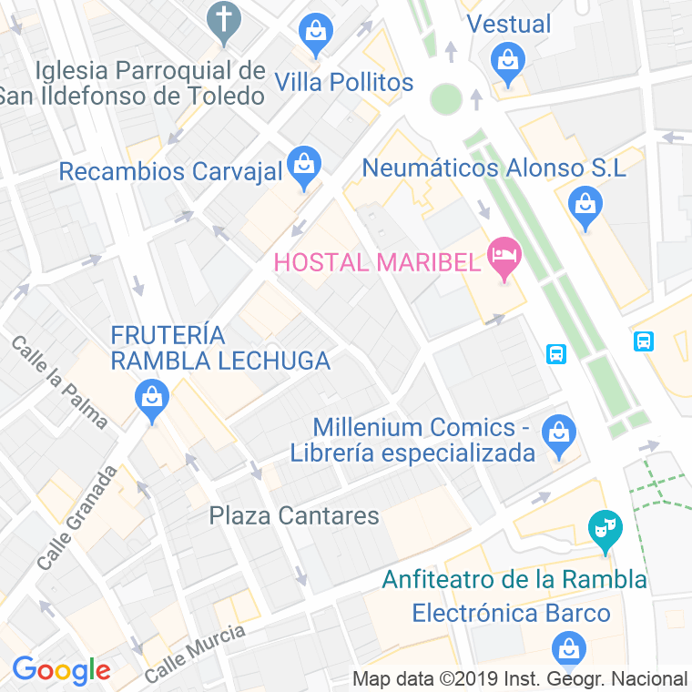 Código Postal calle Silencio   (Impares Del 1 Al 51)  (Pares Del 2 Al 58) en Almería