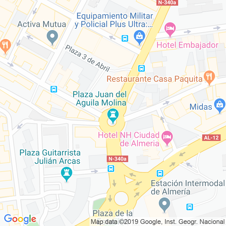 Código Postal calle Barcelona, plaza (Impares Del 3 Al 3)  (Pares Del 4 Al 4) en Almería