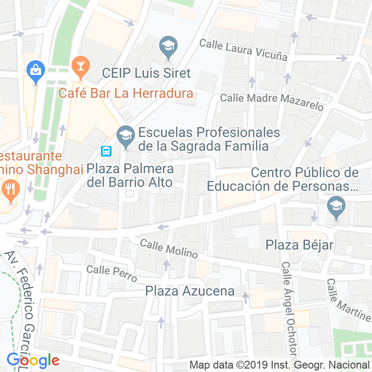 Código Postal calle Barquillo en Almería