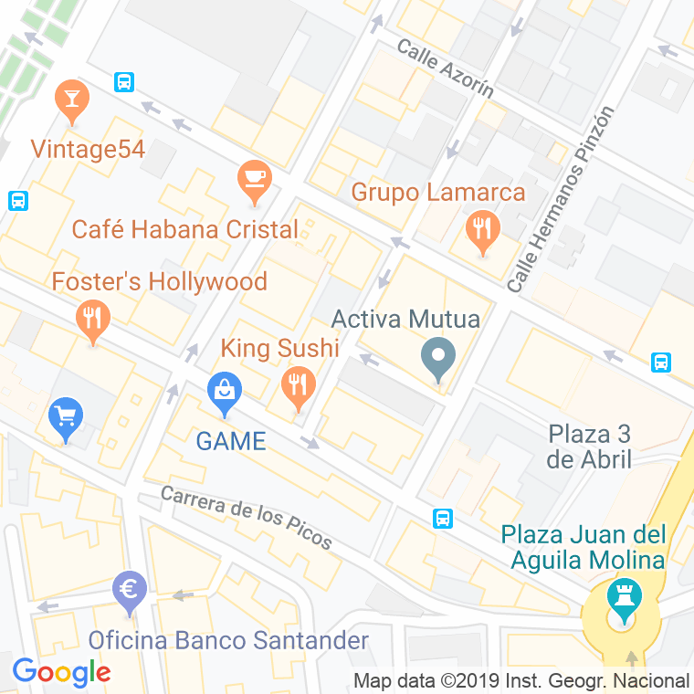 Código Postal calle Gran Sol en Almería