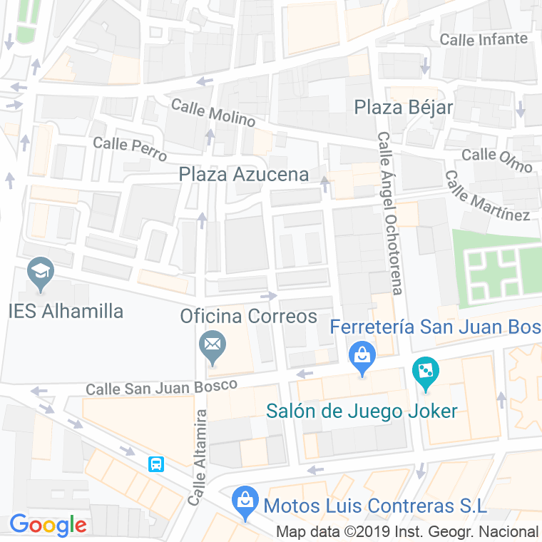 Código Postal calle Greco, El en Almería