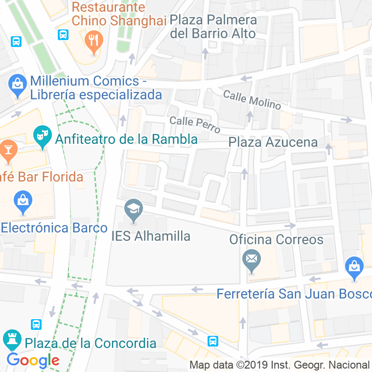 Código Postal calle Miro en Almería