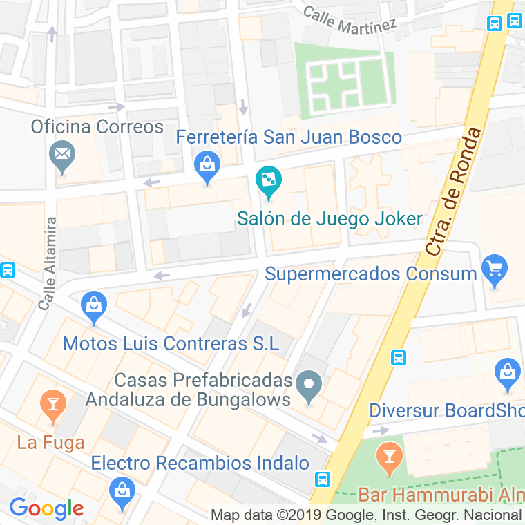 Código Postal calle Pablo Ruiz Picasso en Almería