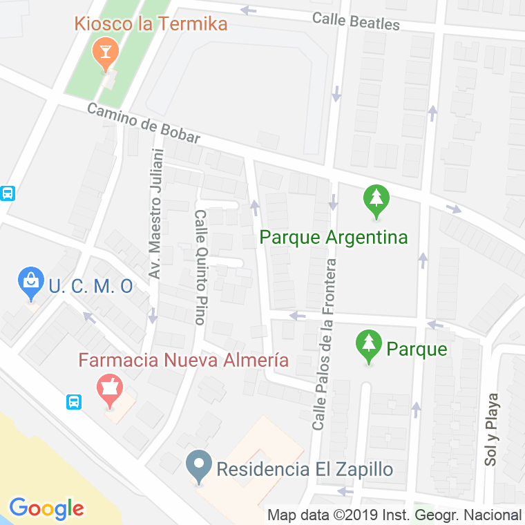 Código Postal calle Conil De La Frontera en Almería