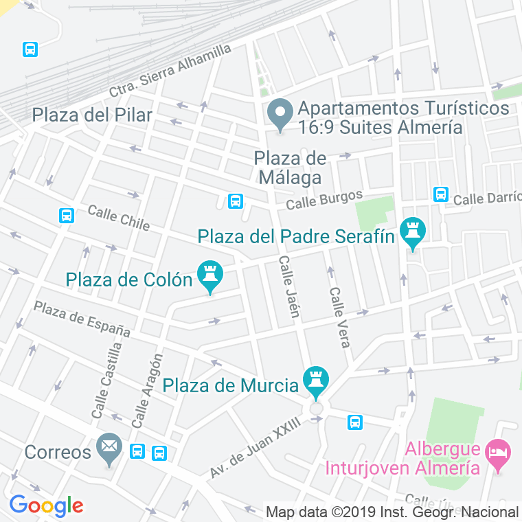 Código Postal calle Cordoba en Almería