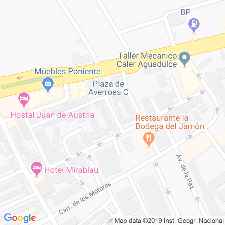 Código Postal calle Almotahacin en Almería