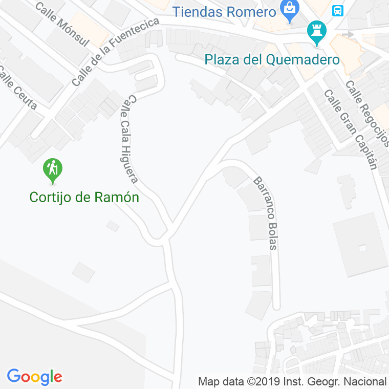 Código Postal calle Barranco Bolas en Almería