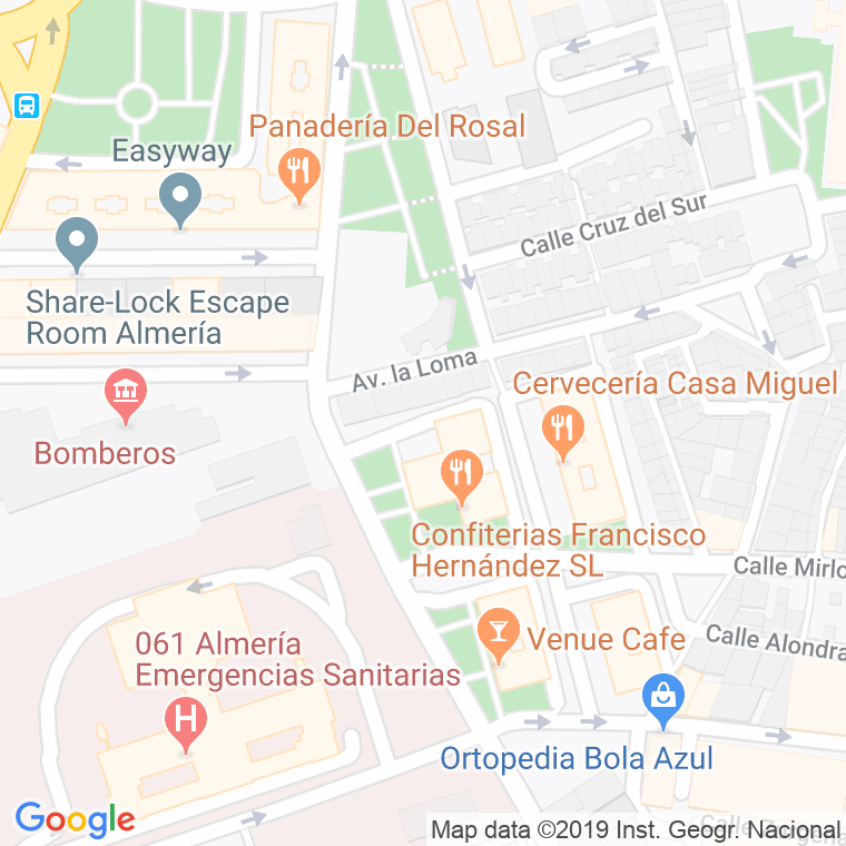 Código Postal calle Abubilla en Almería