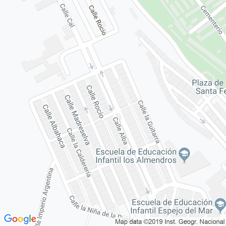 Código Postal calle Alba, El en Almería