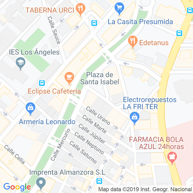 Código Postal calle Almirez en Almería