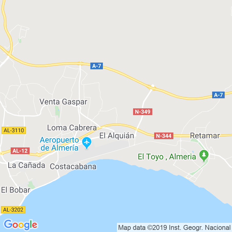 Código Postal de Cuevas De Los Ubedas en Almería