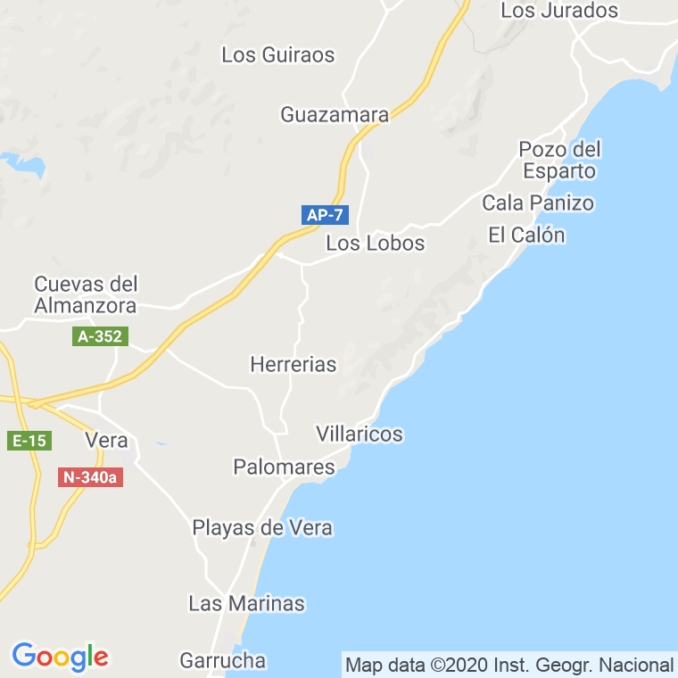 Código Postal de Orillas, Las en Almería