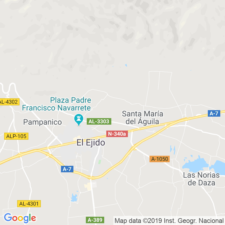 Código Postal de Ejido, El en Almería