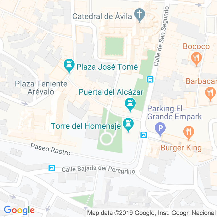 Código Postal calle Don Geronimo, De en Ávila