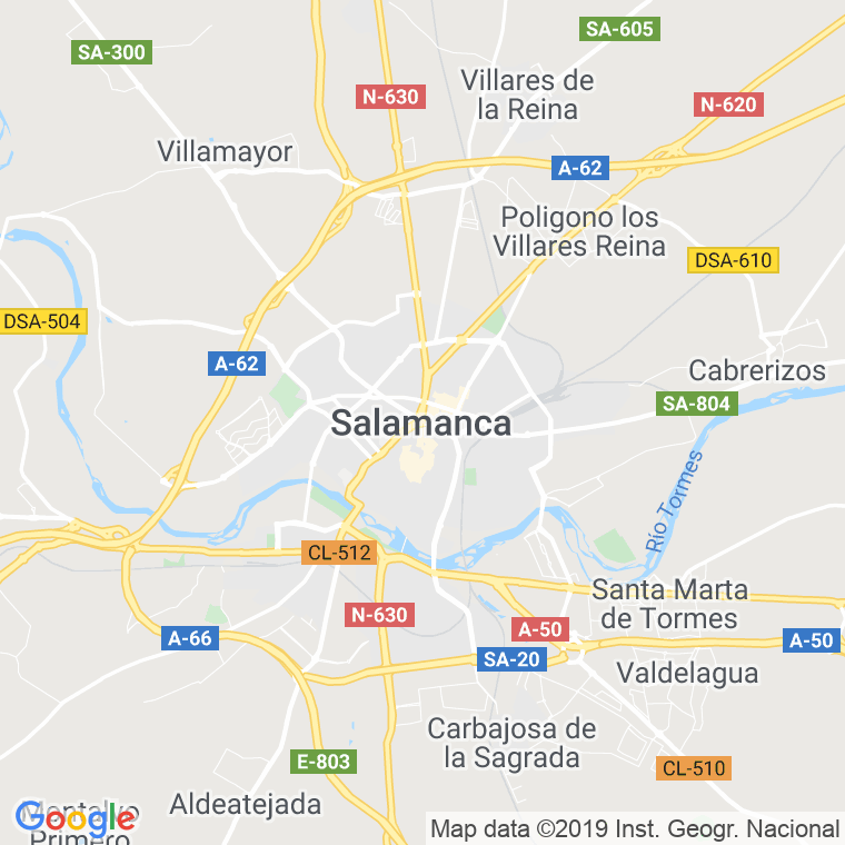 Código Postal calle Salamanca, carretera (Impares Del 1 Al Final)  (Pares Del 2 Al Final) en Ávila