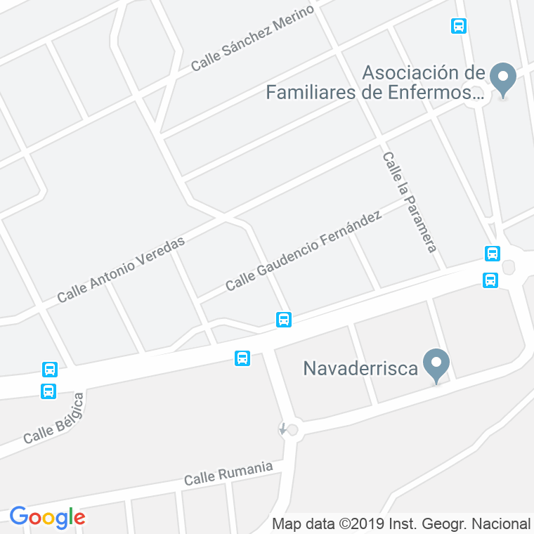Código Postal calle Gaudencio Fernandez en Ávila