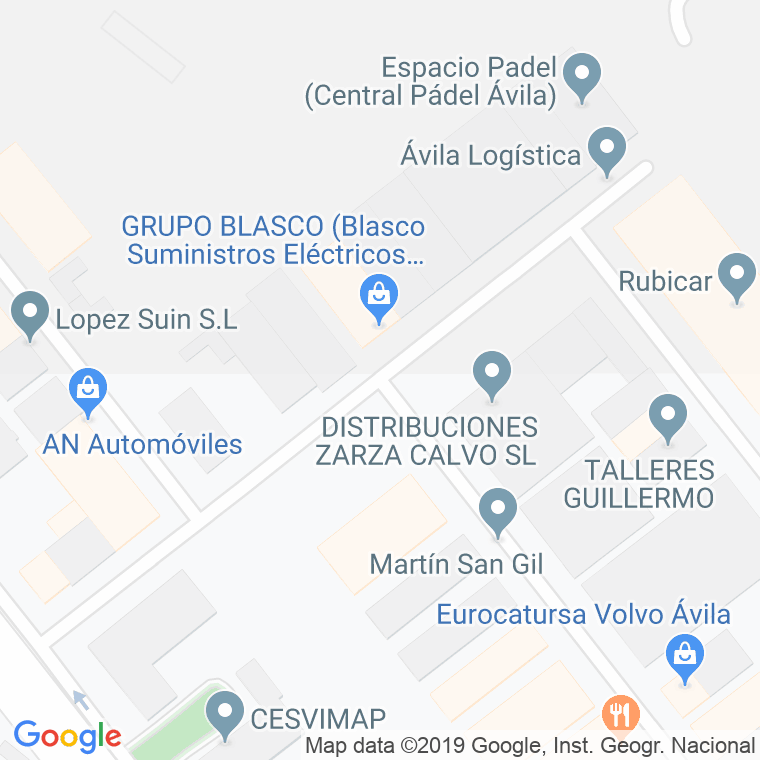 Código Postal calle Rio Orbigo en Ávila