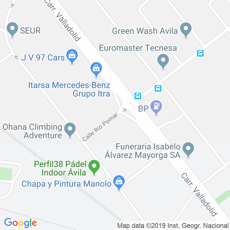 Código Postal calle Rio Pomar en Ávila