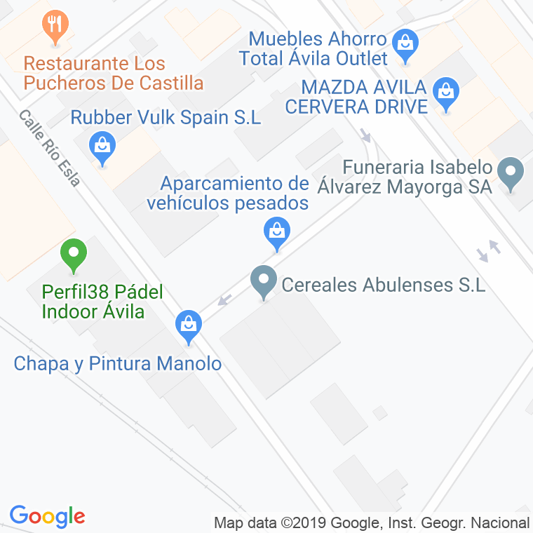 Código Postal calle Rio Torio en Ávila