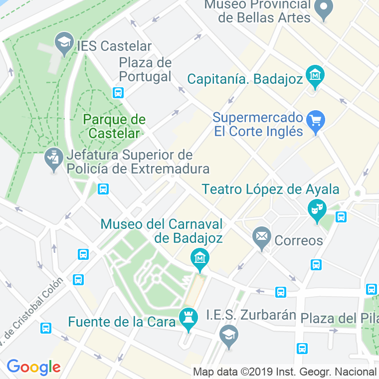 Código Postal calle Fernandez De La Puente en Badajoz