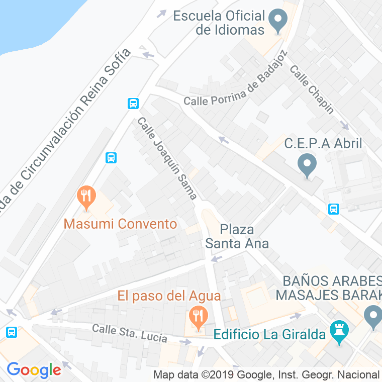 Código Postal calle Joaquin Sama en Badajoz