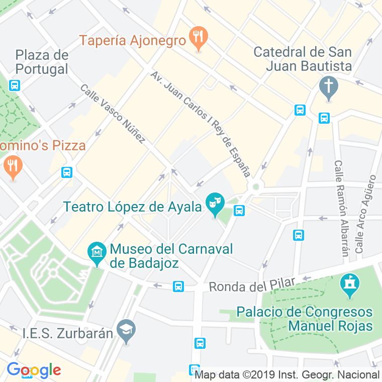 Código Postal calle San Francisco   (Impares Del 1 Al Final)  (Pares Del 2 Al Final) en Badajoz