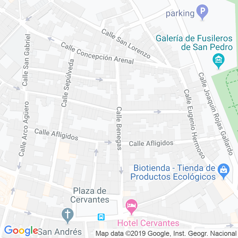 Código Postal calle Benegas en Badajoz