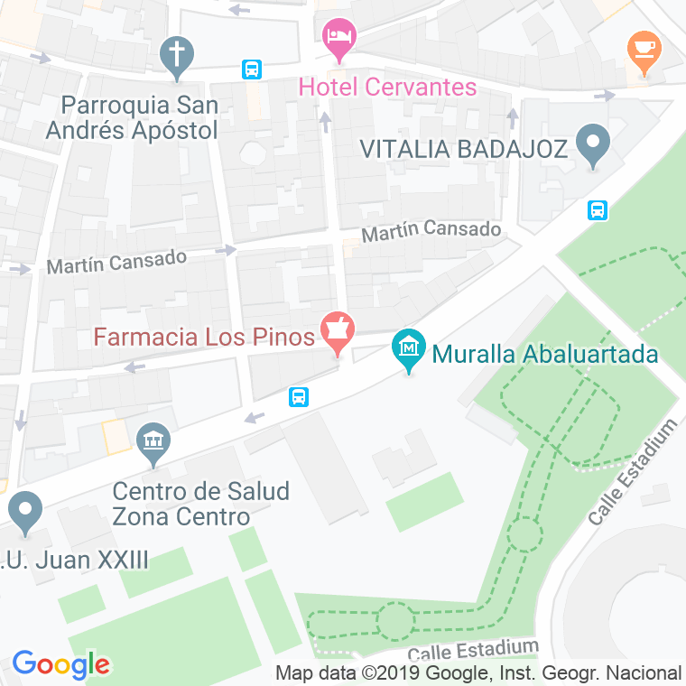 Código Postal calle Doncel Y Ordaz en Badajoz