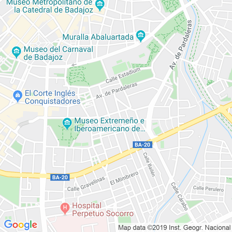 Código Postal calle Pez en Badajoz