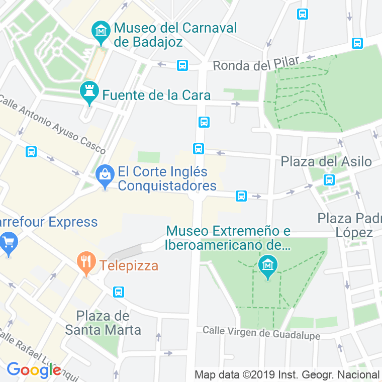 Código Postal calle Enrique Segura Otaño en Badajoz