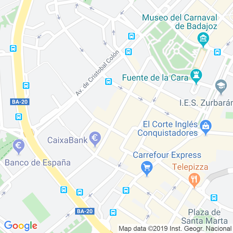 Código Postal calle Adelardo Covarsi en Badajoz