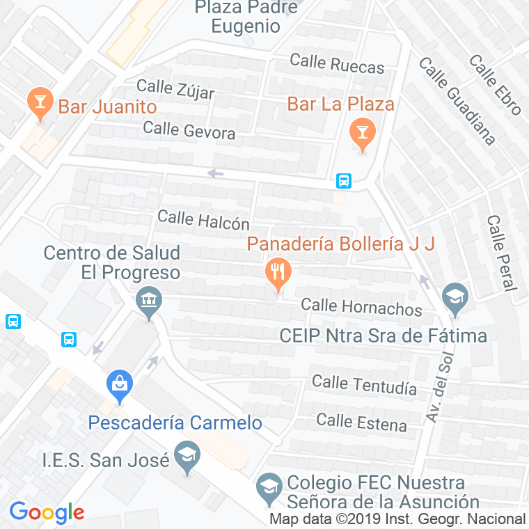 Código Postal calle Aguila, El en Badajoz