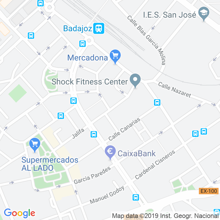 Código Postal calle Portalegre en Badajoz