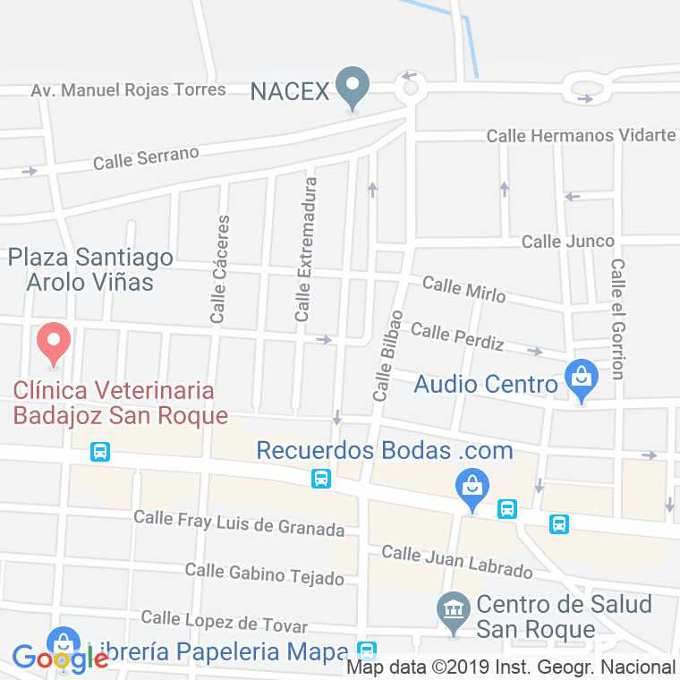 Código Postal calle Vista Hermosa en Badajoz