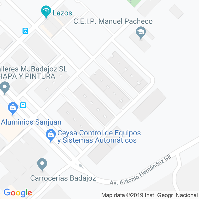 Código Postal calle Arcadio Guerra en Badajoz