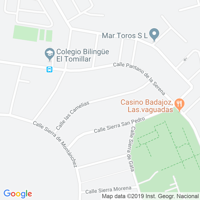 Código Postal calle Camelias, Las en Badajoz