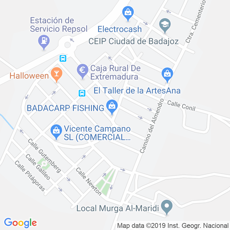 Código Postal calle Alcornoque, El en Badajoz