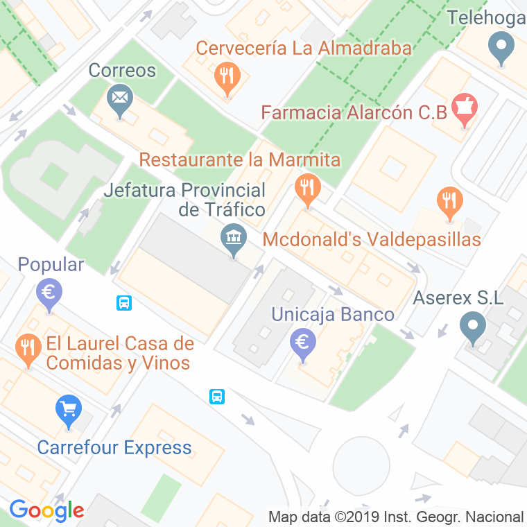 Código Postal calle Antonio Cruz Valero en Badajoz