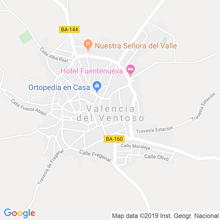 Código Postal de Valencia Del Ventoso en Badajoz