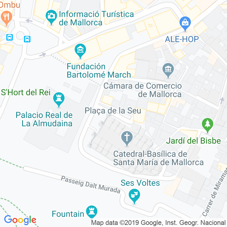 Código Postal calle Almoina, plaça en Palma de Mallorca