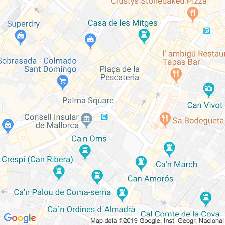Código Postal calle Cadena en Palma de Mallorca