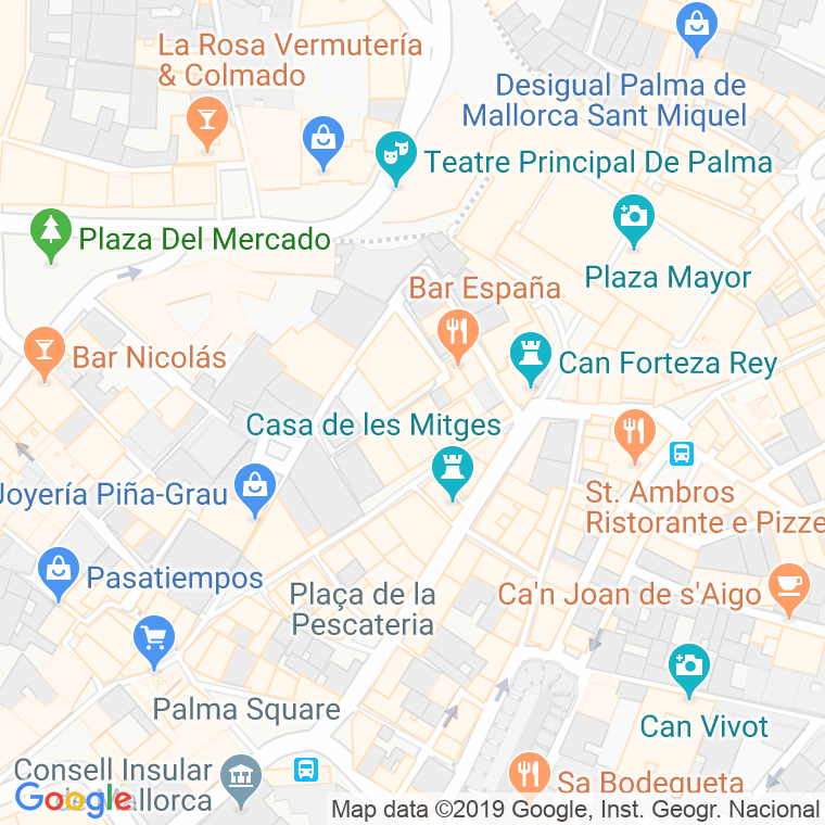 Código Postal calle Can Escursac en Palma de Mallorca