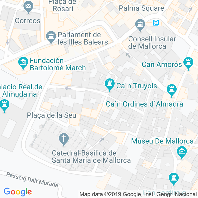 Código Postal calle Estudi General en Palma de Mallorca