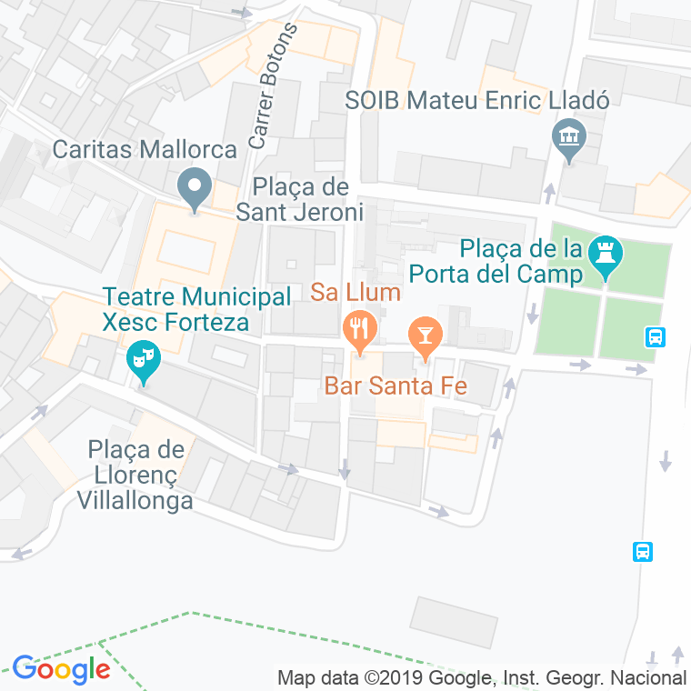 Código Postal calle Porta De Mar en Palma de Mallorca