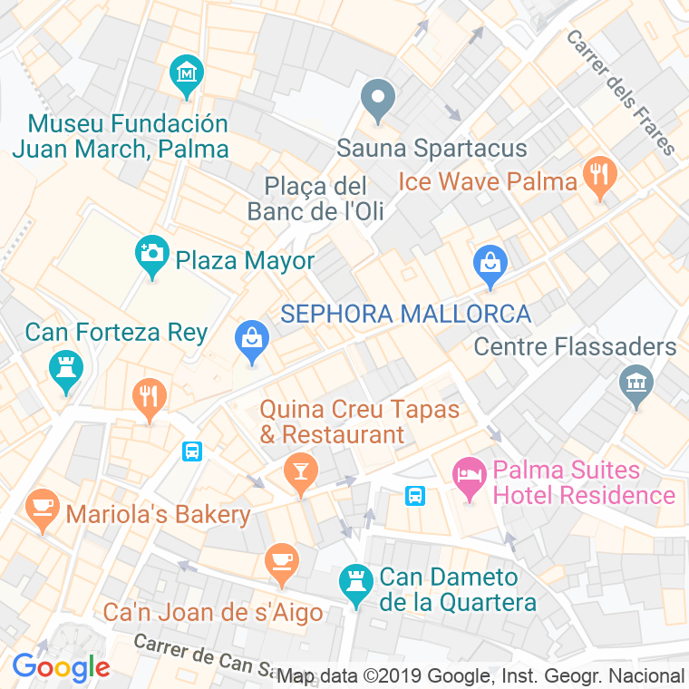 Código Postal calle Can Espanyol en Palma de Mallorca