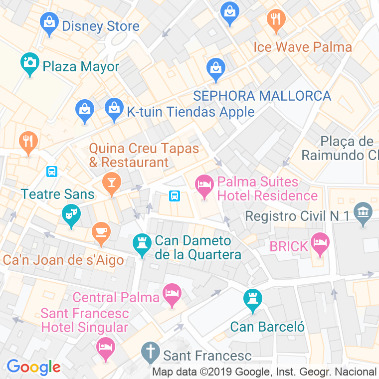 Código Postal calle Can Gotleu en Palma de Mallorca