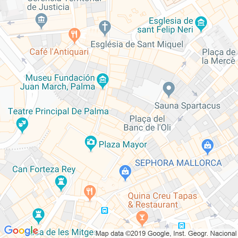 Código Postal calle Can Tamorer en Palma de Mallorca