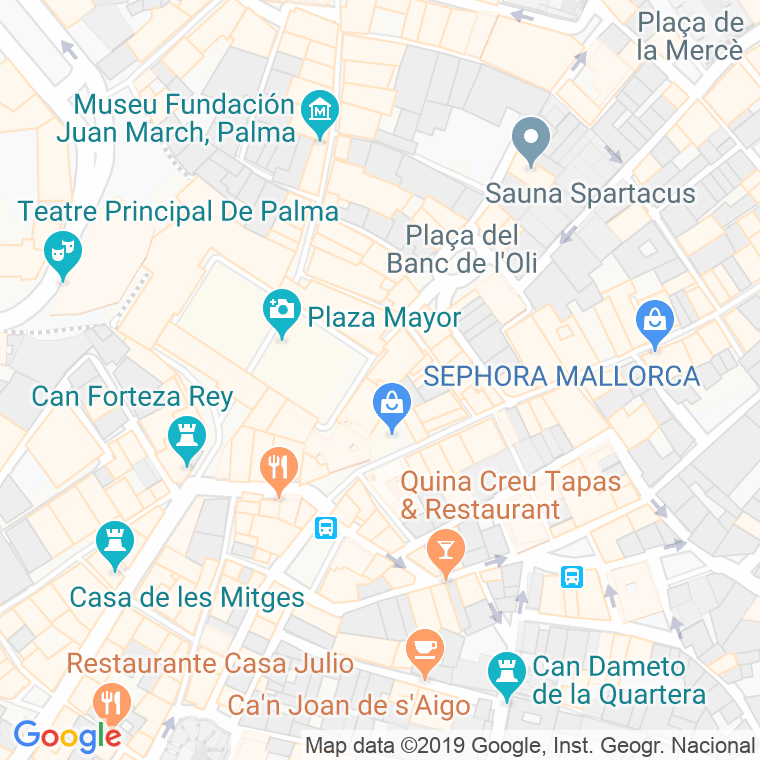 Código Postal calle Capellers, plaça en Palma de Mallorca